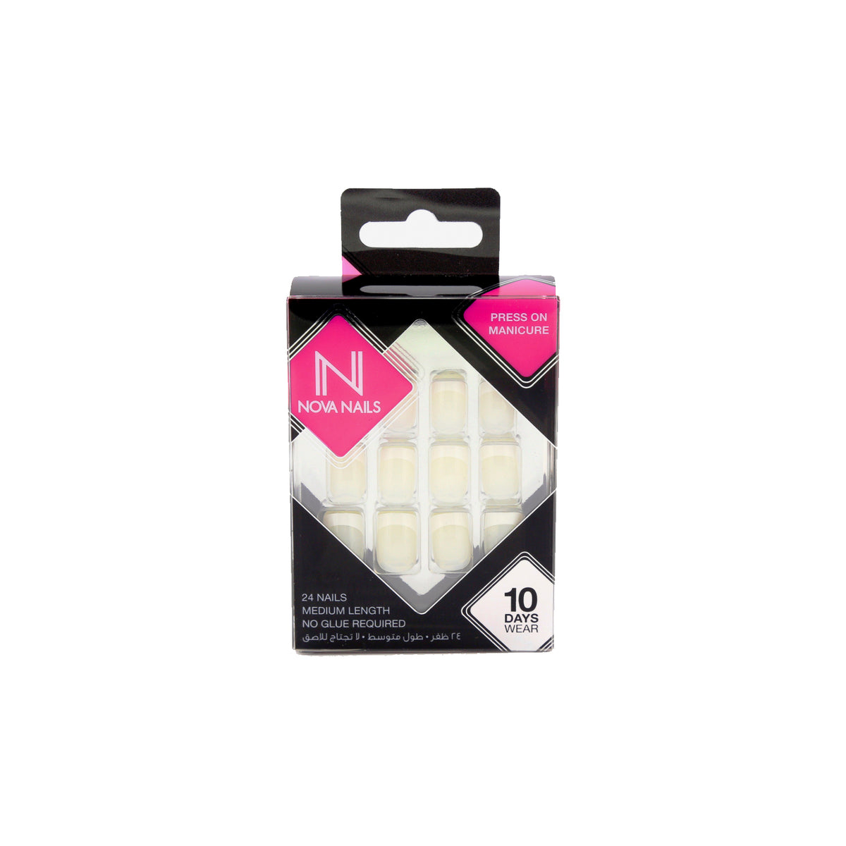 Buy Now Novanails Press On Nails French Manicure White Base Nail Care