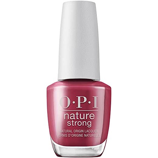 Nature Strong Nail Lacquer - Give a Garnet, Red 15ml