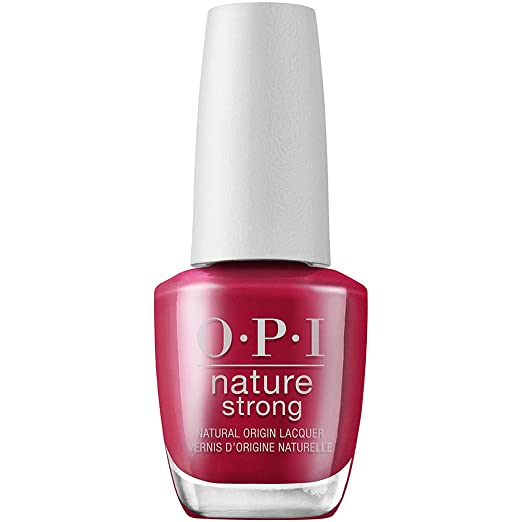 Nature Strong Nail Lacquer - A Bloom with a View Red, 15ml