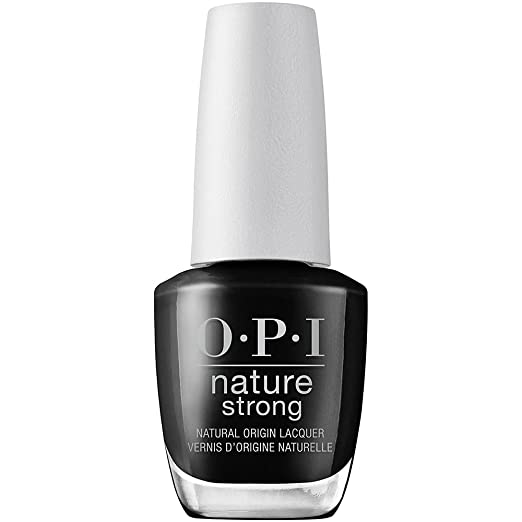 Nature Strong Nail Lacquer - Onyx Skies, Black 15ml