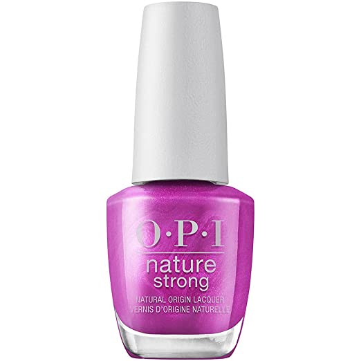 Nature Strong Nail Lacquer - Thistle Make You Bloom, Purple Shimmer 15ml