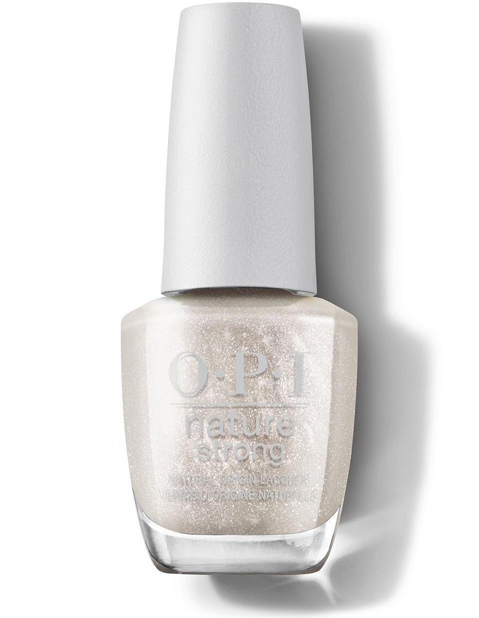 Nature Strong Nail Lacquer - Glowing Places, Gold Shimmer 15ml