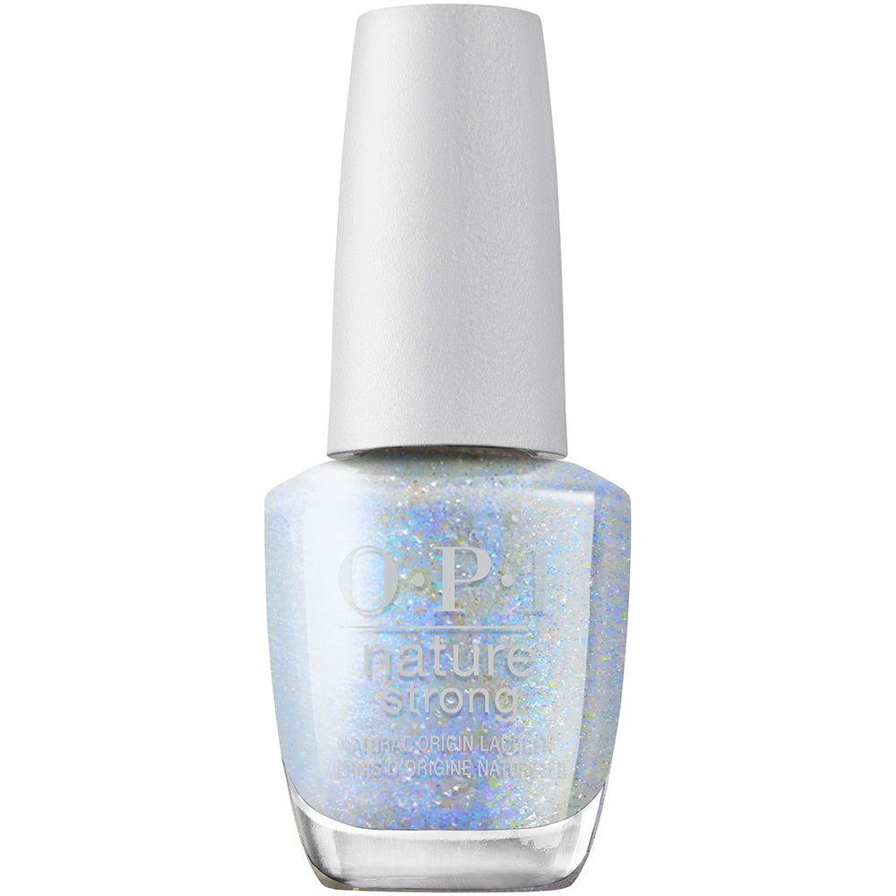 Nature Strong Nail Lacquer - Eco for It, Blue Glitter 15ml