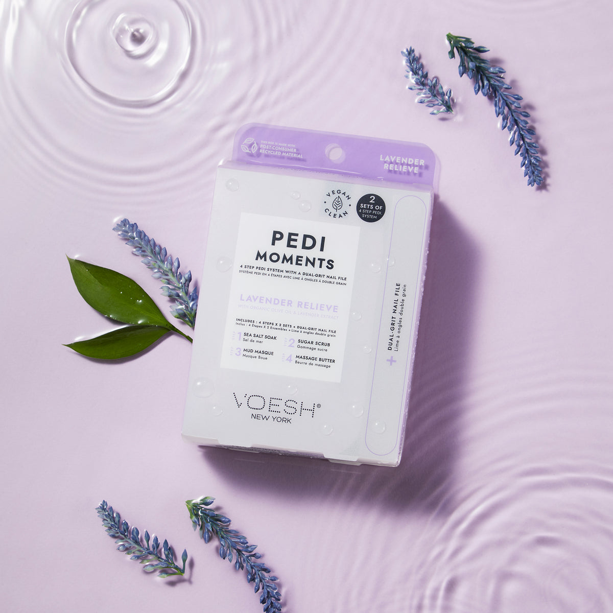 Pedi Moments 4 Steps - Lavender Relieve Kit (2sets)