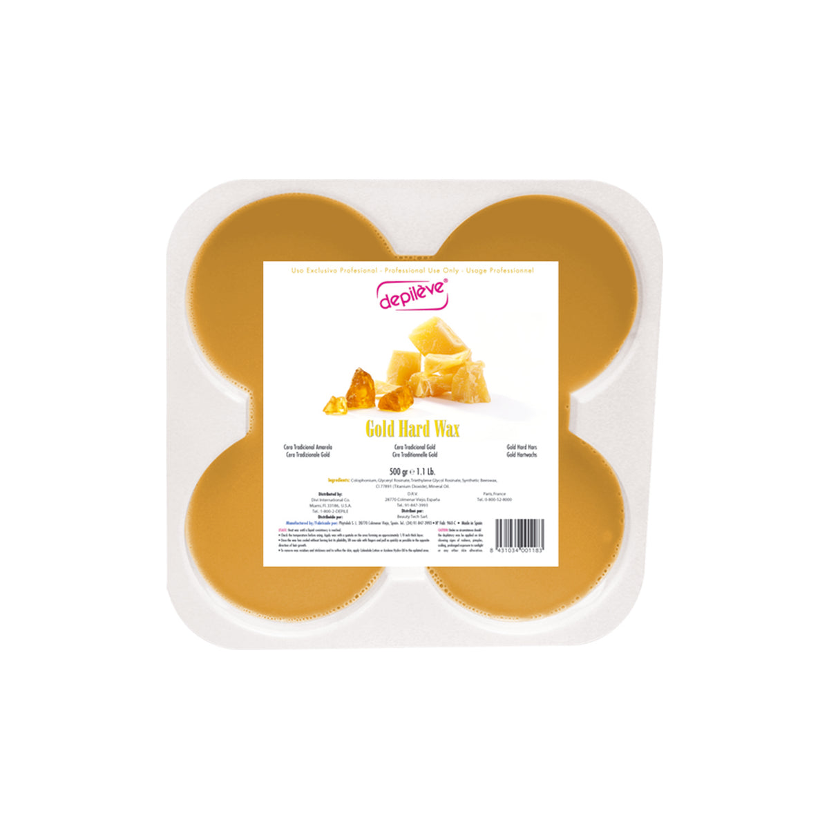 Traditional Natural Gold Hard Wax 1kg