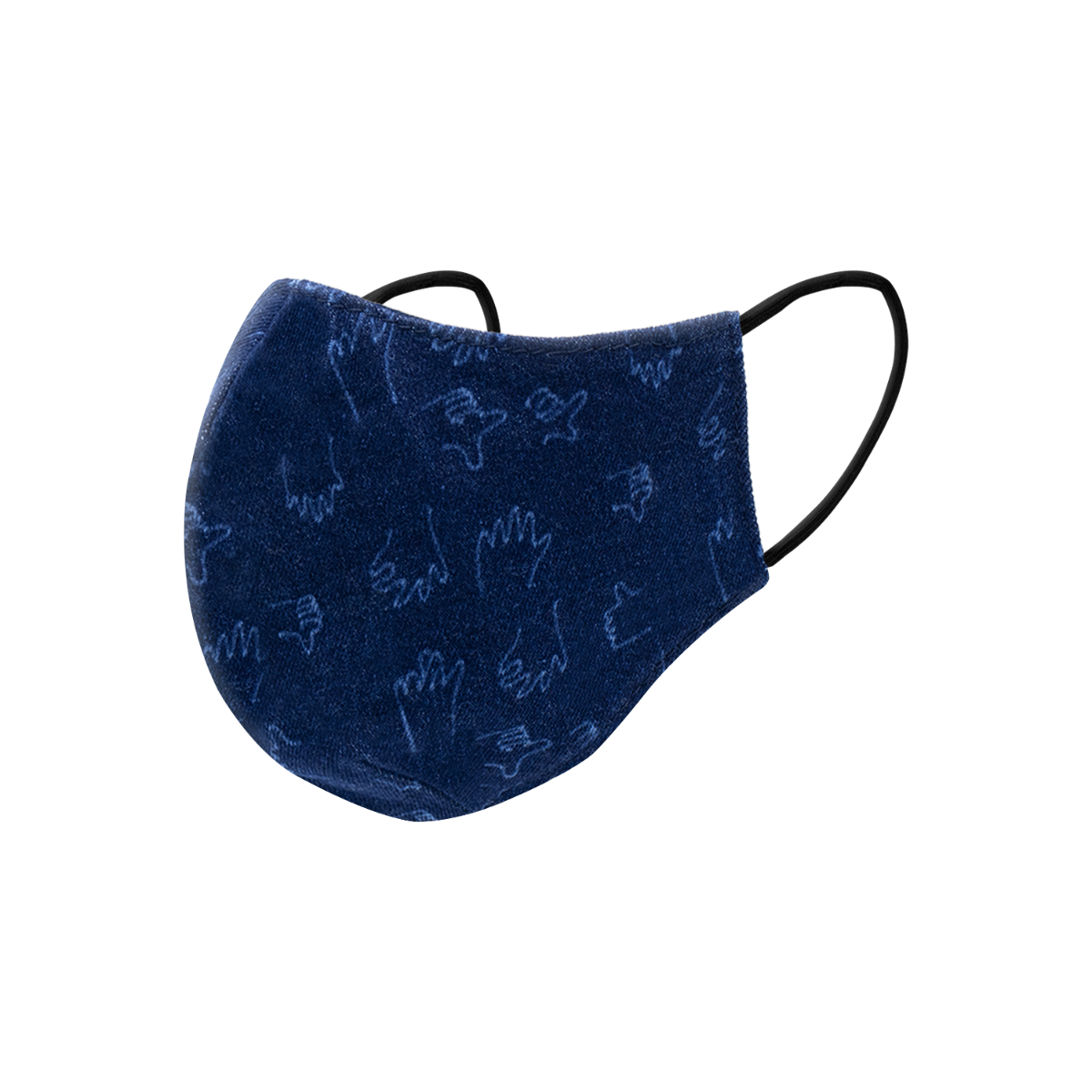 Professional Hands Aop Denim Washable Face Mask