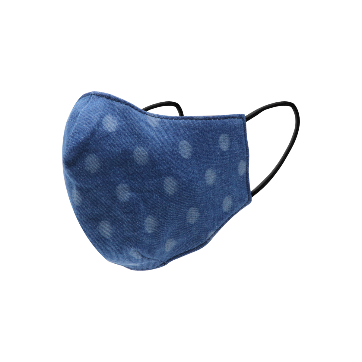 Professional Polka Dot Denim Washable Face Mask