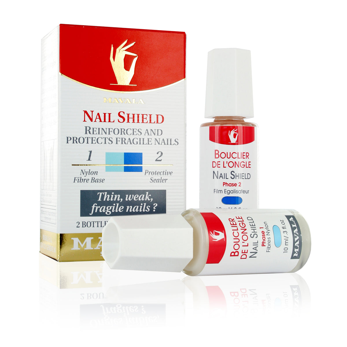 Nail Shield For Weak Fragile Nails 2*10ml
